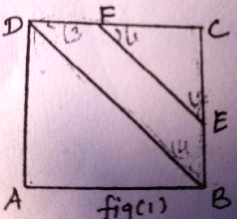SOLVED: In the figure, ABCD is a square and EF || BD. Prove that BE = DF.