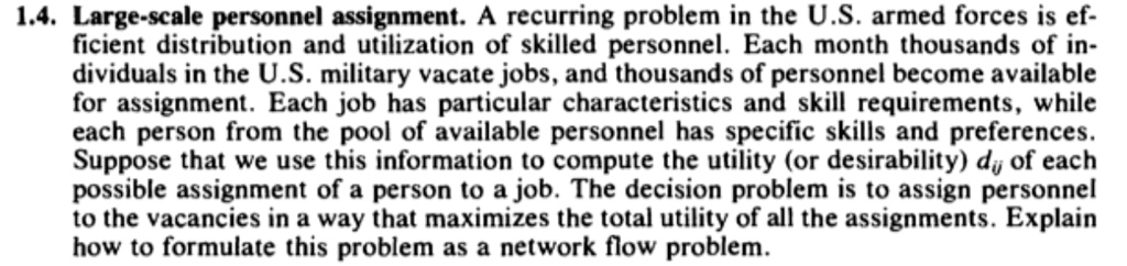 SOLVED: 14. Large-scale personnel assignment: A recurring problem in ...