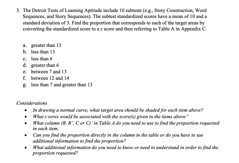 SOLVED The Detroit Tests Of Learning Aptitude Include 10 Subtests e g Story Construction