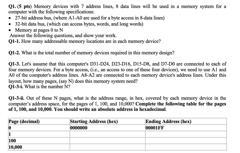 solved-q1-5-pts-memory-devices-with-7-address-lines-8-data-lines