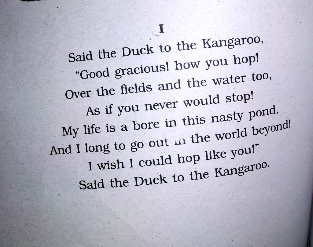how did the duck praise the kangaroo 63162