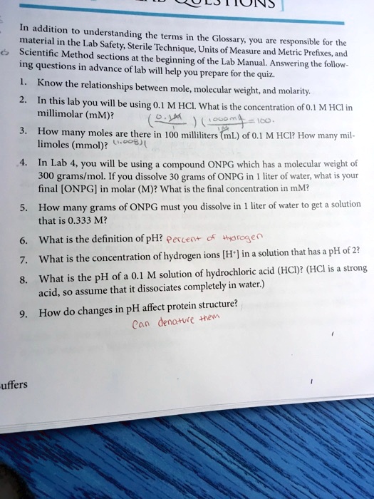 SOLVED 2 TTONS In Addition Understanding The Terms In The Material In 