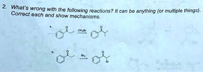 whats wrong with the following reactions it can be anything or multiple ...