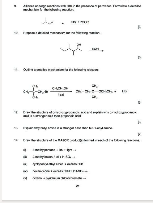 VIDEO solution: Alkenes undergo reactions with HBr = Upon Uncertain ...