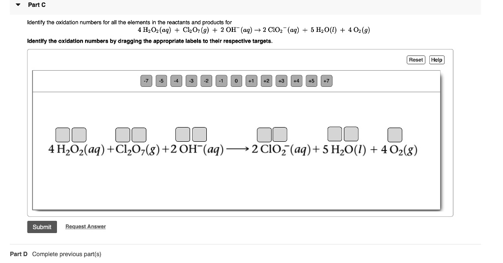 SOLVED Identify the oxidation numbers for all the elements in the