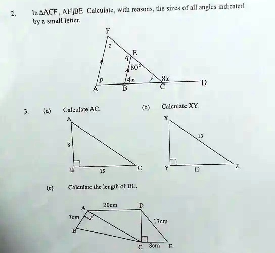 SOLVED: In AACF AFIIBE: Calculate, with reasons, the sizes of all ...