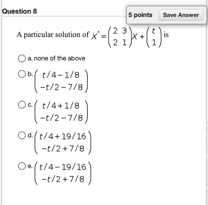 Solved QUESTION 7 5 points Save Answer Provide an