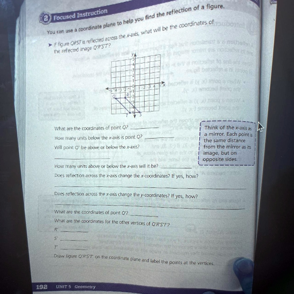 find the coordinates of point q on x axis