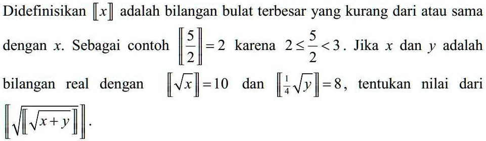 SOLVED: QUIZ MATH - IK Petunjuk: Jawablah pertanyaan menggunakan cara ...