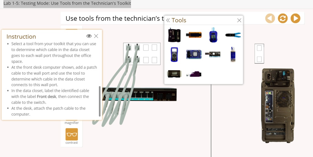 Lab 15 Testing Mode Use Tools from the Technician's Toolkit