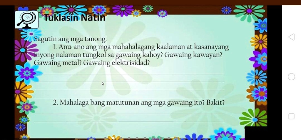 Solved Tulong Po Epp Tuklasin Natin Tuklasin Nati Sagutin Ang Mga