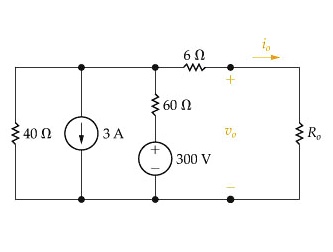 6 ?
+
io
60 ?
40 ?
3 A
vo
Ro
300 V