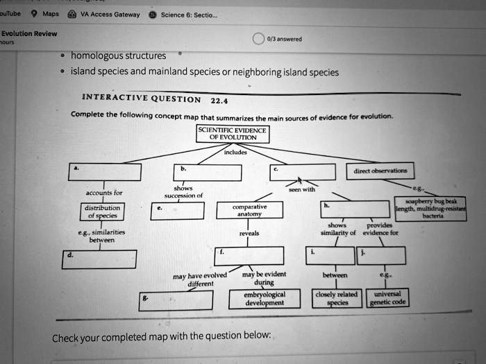 Solved Text Puluba Mapg Va Access Gateway Science Section Evolution Review Ox Answered