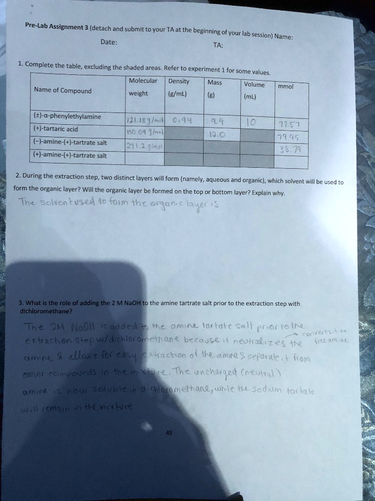 pre lab assignment 3 detach and submit to your ta atthe beginning of ...