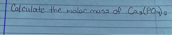 molar mass of ca no3 3