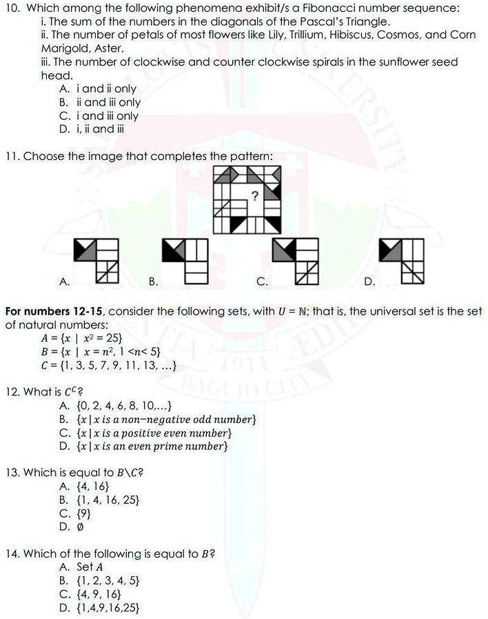 SOLVED: 10. Which among the following phenomena exhibit/s @ Fibonacci ...