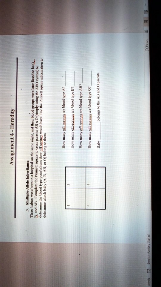 SOLVED: How many offspring are blood type A? How many offspring are ...