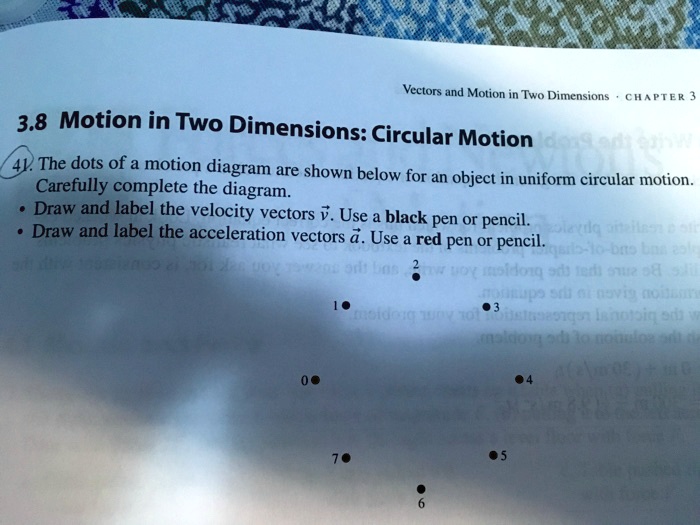 Motion Diagram Vector Examples Vectors and Motion in Two Dimensions CHAPTER 3 3.8 Motion in Two ...