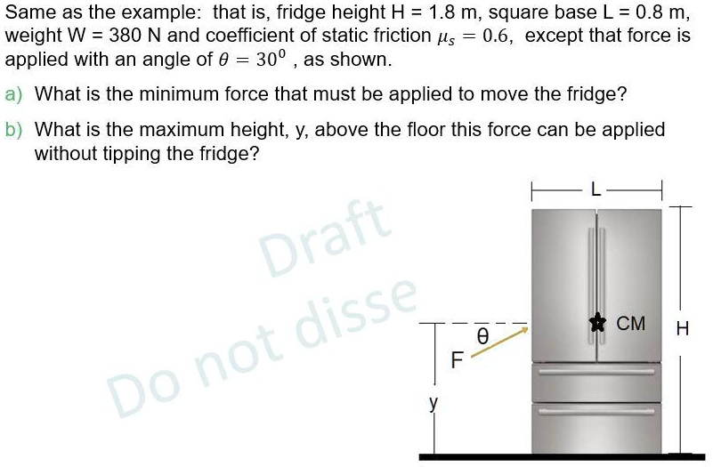 maximum fridge height