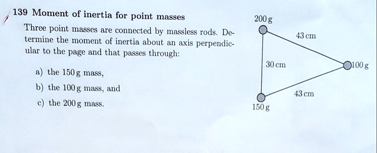 moment of inertia of three point masses