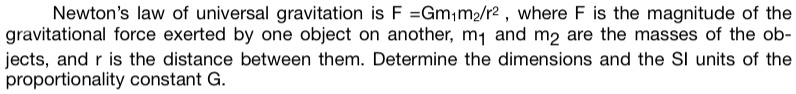 Solved Newtons Law Of Universal Gravitation Is F G M1 M2 R2