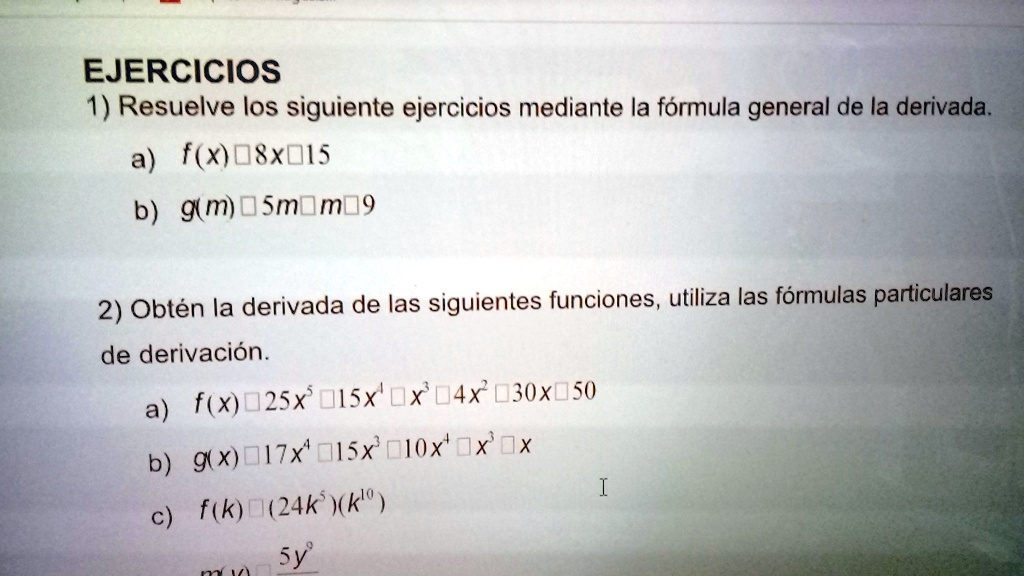 SOLVED: me podrían ayudar por favor. EJERCICIOS 1) Resuelve los ...