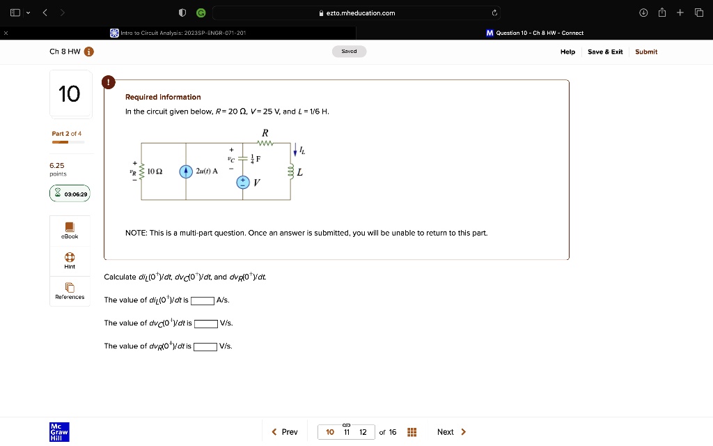 SOLVED Texts G [T] + Intro to Circuit Analysis