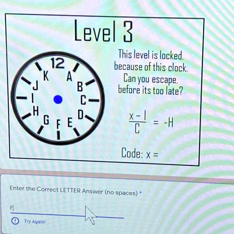 Math Escape Level 3, please hurry, it is due today, bestie. Level 3 ...