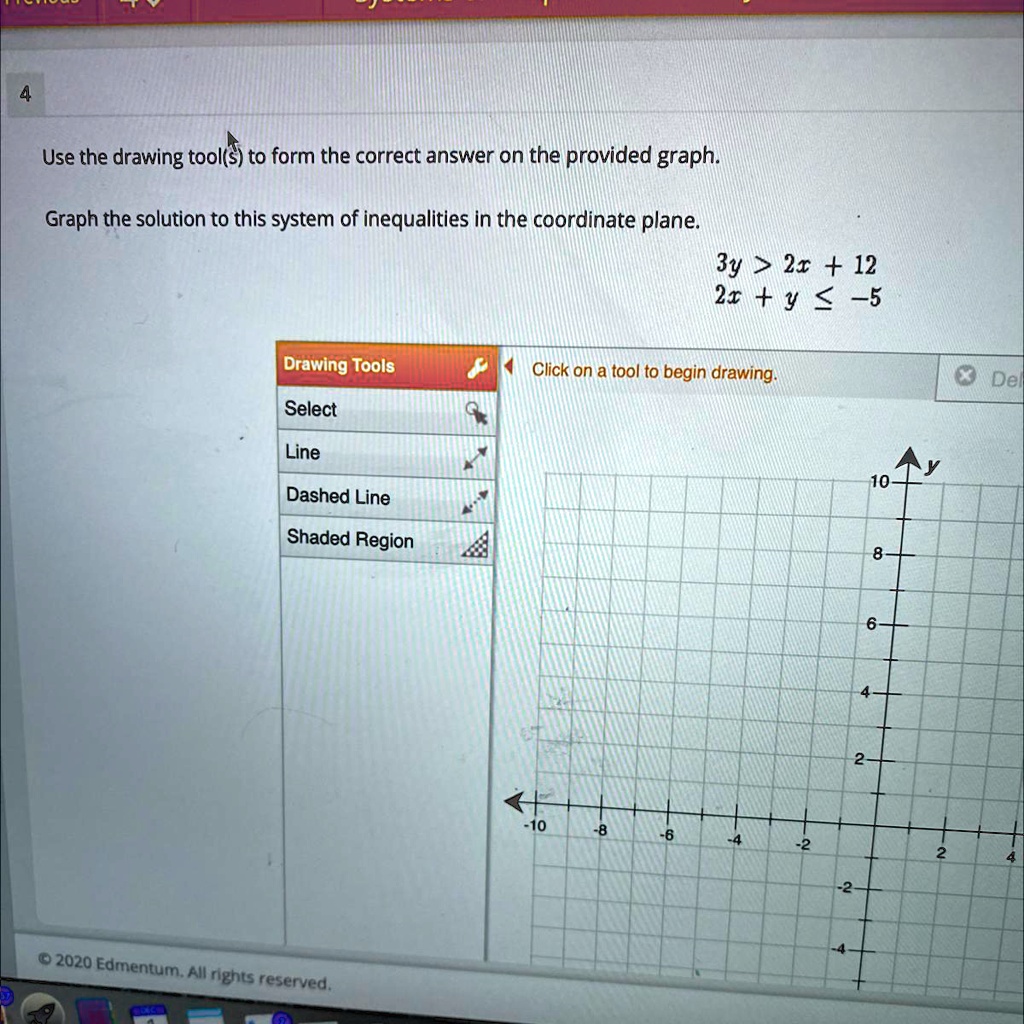 Solved Graph The Solution To This System Of Inequalities In The Coordinate Plane Y X