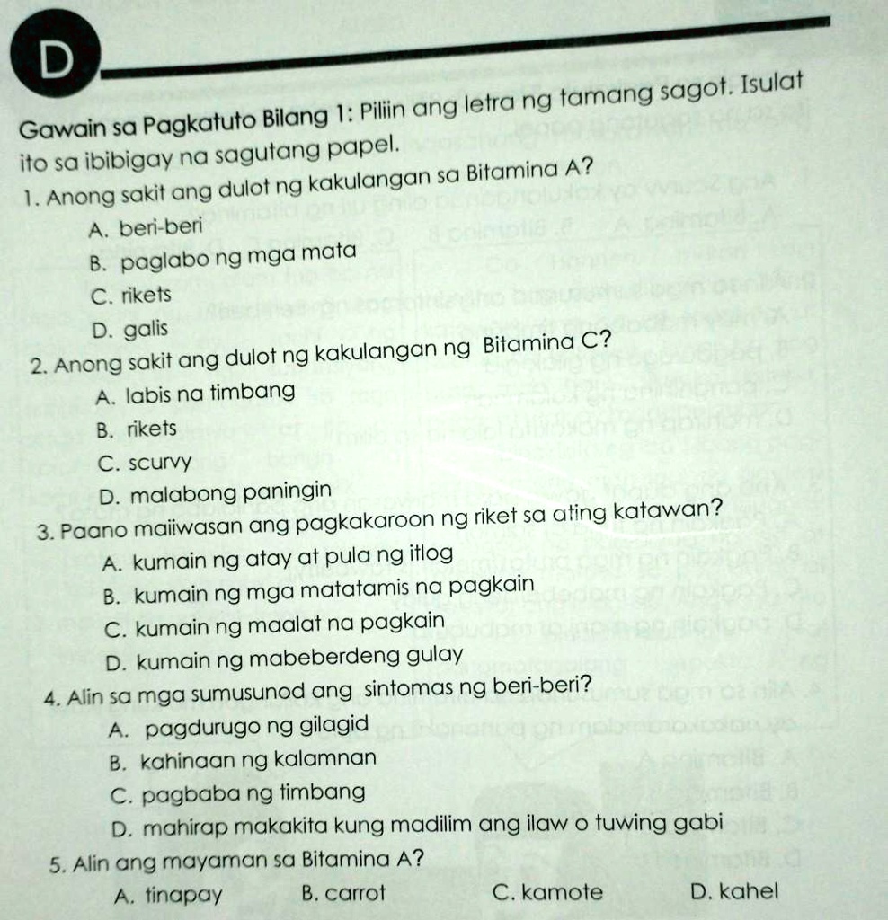 SOLVED: Gawain Bilang 1: Po Basahin Niyo Nalang Yung Pic Po Forbidden ...