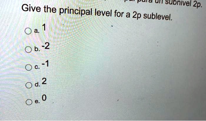 Paia un give subnivel 2p the principal level for a 2p...