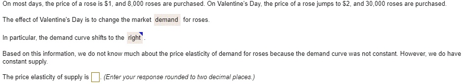 on most daysthe price of a rose is 1and 8000 roses are purchasedon ...