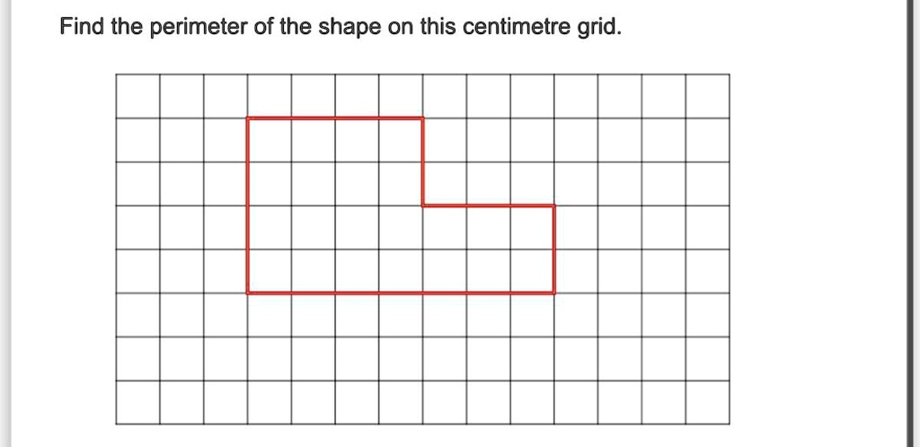 'Perimeter of this shape Find the perimeter of the shape on this ...