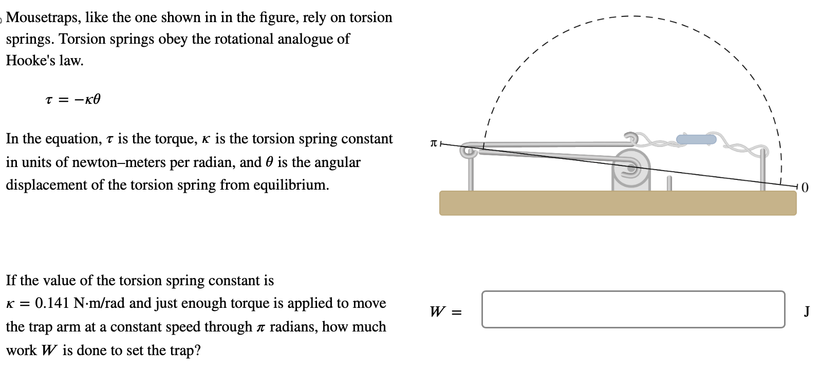 SOLVED Mousetraps, like the one shown in in the figure, rely on