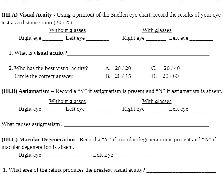 La Pine Eyecare - What does 20/20 mean in an eye test? In the United  States, the standard placement of the eye chart is on a wall that's 20 feet  away from