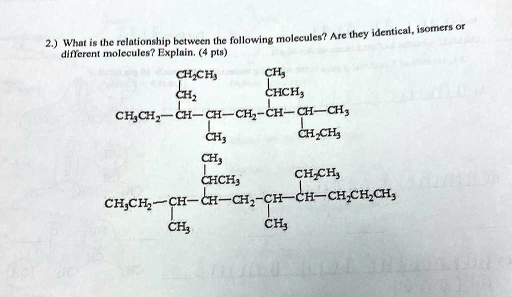 Solved Different Molecules Explain 4 Pts Chch Ch2 Ch Chch H H H H H Hd Hhd Ch3 Chch3 Ch3 3195