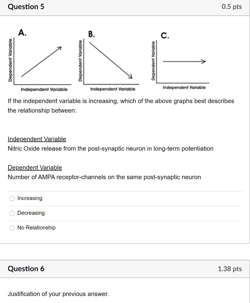 Question 5 A. Independent Variable B. C. Independent..., image size:848x1024
