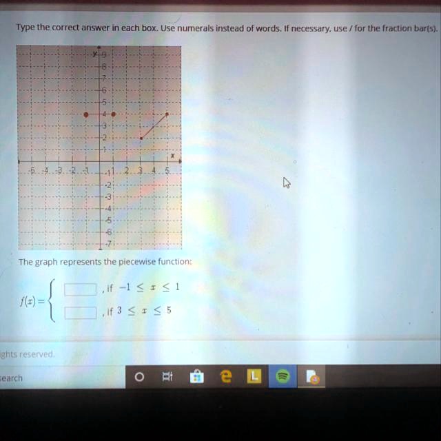SOLVED: 'Type the correct answer in each box. Use numerals instead of ...