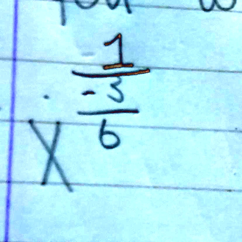 (1)/(-(3)/(6))