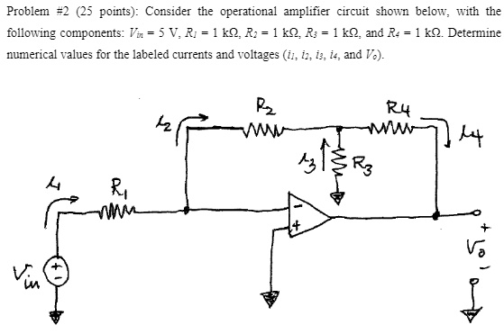 V Kq R problem 2 25 points consider the operational amplifier circuit shown ...