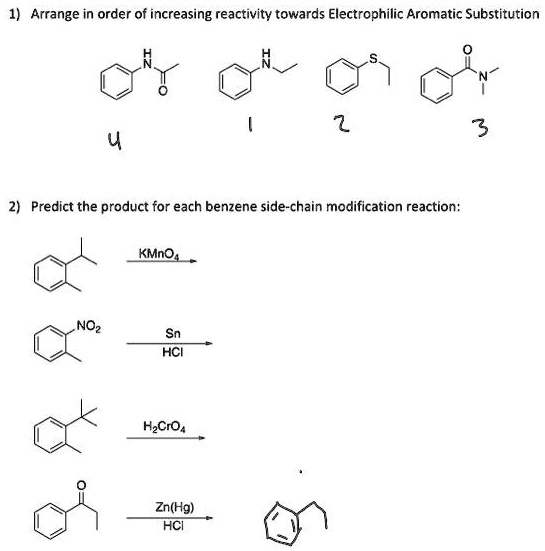 Video Solution: 1 Arrange In Order Of Increasing Reactivity Towards 