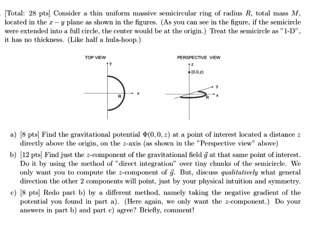 Two semicircular rings of linear mass densitites lambda and 2lambda and of  radius R each are joined to form a complete ring. The distance of the center  of the mass of complete