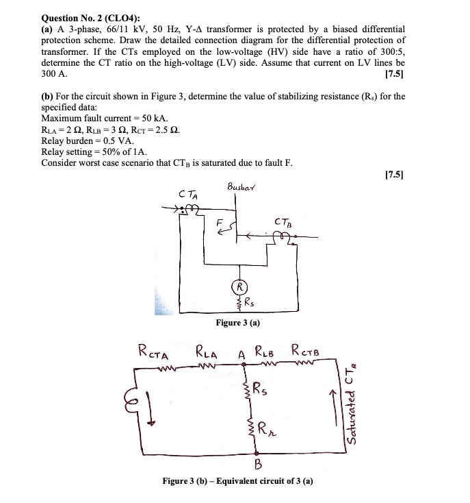 SOLVED Question No. 2 (CLO4) (a) A 3phase, 66/11 kV, 50 Hz, Y