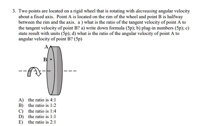 Point On Wheel Rotation And Translation Example Problem 3. Two points are located on a rigid wheel that is rotating with ...
