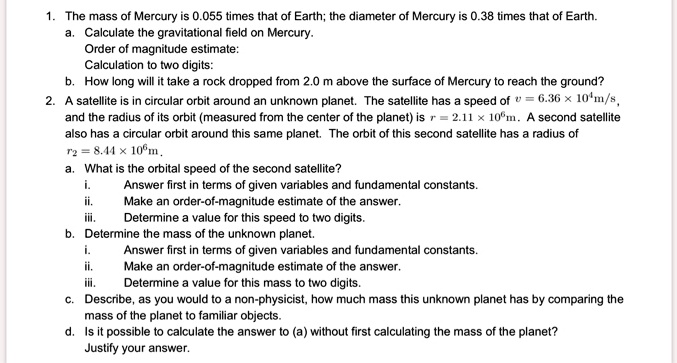 the mass of mercury 0055 times that of earth the diameter mercury 38 ...