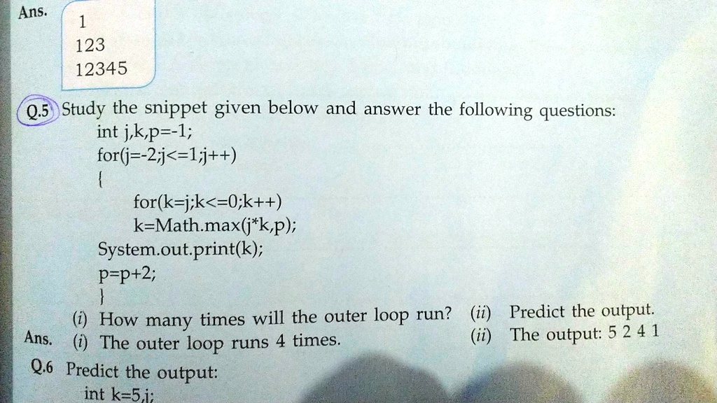 SOLVED: 'Question 5 B Part How Did The Output Came?