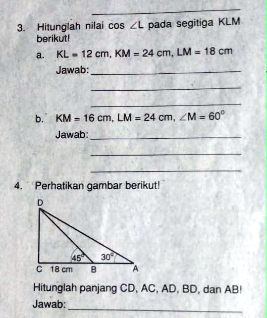 SOLVED: Apakah Ada Yg Bisa Nomor 3 4? Hitunglah Nilai Cos ZL Pada ...