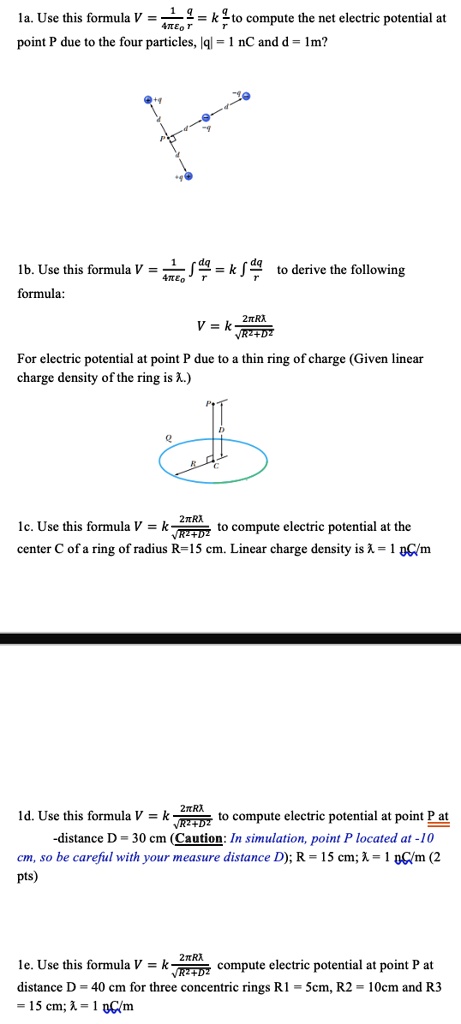 electric potential formula