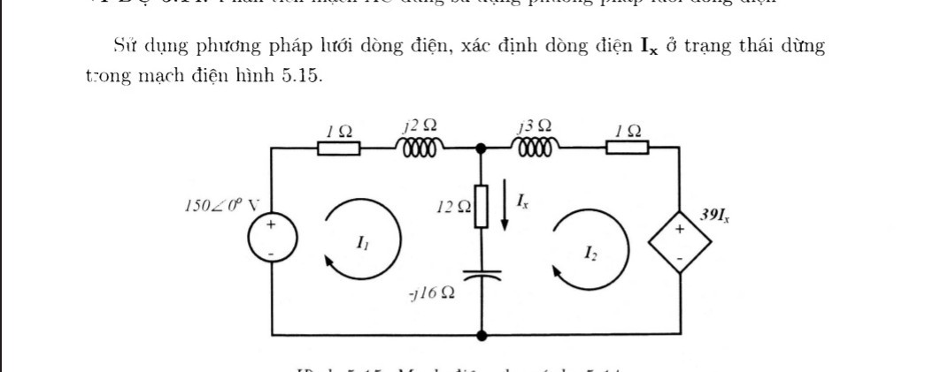 SOLVED: S? D?ng Ph??ng Pháp L??i Dòng ?i?n, Xác ??nh Dòng ?i?n 𝐈𝐱 ? Tr ...