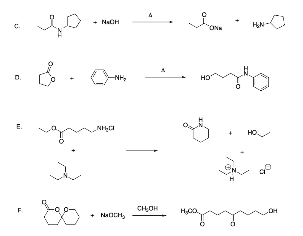 SOLVED: NaOH HzN- ONa D HO NH3Cl HO CHzOH HaCO OH NaOCH3 NHz